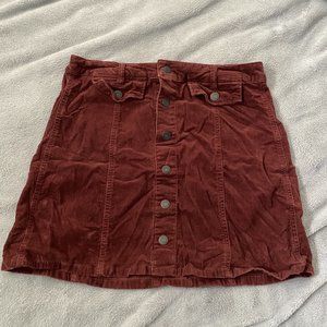 Rust Corduroy Button Down